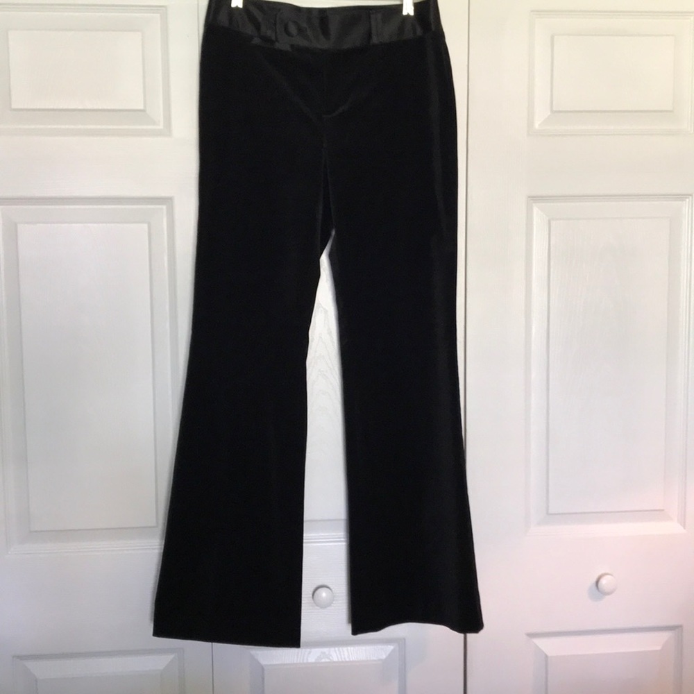 Banana Republic Black Velvet Pants